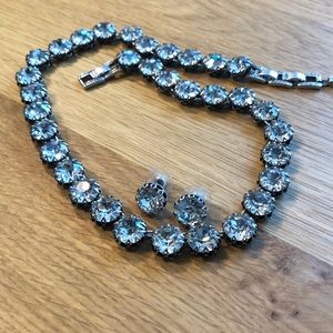 Stella & Dot Crystal Necklace 9” length
